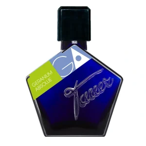 Geranium Absolue Tauer Perfumes – Flacone pentagonale blu Eau de Parfum 50ml profumo geranio bourbon Andy Tauer
